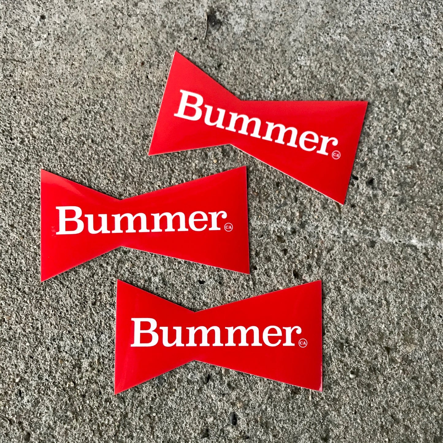 BUMMER BOW TIE STICKER